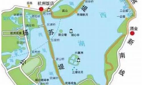 杭州西湖旅游路线规划,杭州西湖的游览路线