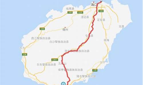 海南路线图和景点,海南路线