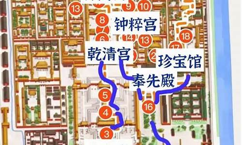 故宫旅游路线简图_故宫旅游路线攻略